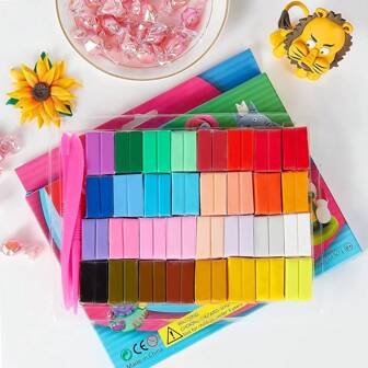 CiaraQ Small Block Polymer Clay Starter Kit, Oven Bake Clay, DIY Molding Clay, Geweldig voor kinderen, Beginners