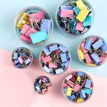 Set Of 48 Paper Clips Clamps Colorful Clips Office School Kit 25mm/32mm/41mm Back To School - Colored - 41mm (24 Units) - View 9