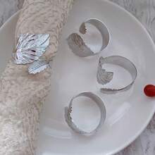 3pcs/4pcs/5pcs/6pcs Metal Napkin Rings, Multi-Color Napkin Holders For Hotel Supplies, Home Kitchen Dining Table Decor, Cloth Napkin Rings Suitable For Daily Life, Parties, Guests, All Seasons - Multicolor - View 23