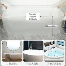 10pcs Bathtub Mat Tear Resistant HDPE High-Temperature Resistant Back To School - Transparent - View 3