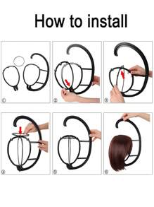 1Pc Wig Stand, Wig Head Stand For Multiple Wigs Collapsible Holder Wig Display Tool Travel Stand For All Wigs, Portable Wig Holder Hat Display Portable Travel Wig Holder Stands For Multiple Wig Head Stand Stable