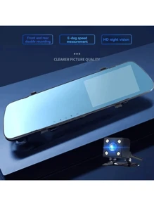 5-Inch 1080P Dual-Channel Dash Cam With High Definition Front And Rear Cameras, Starlight Night Vision, 24-Hour Parking Monitoring & Continuous Loop Recording - Black - View 10