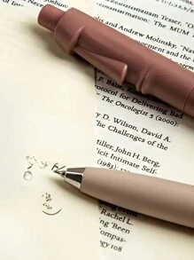 1pc Retro Sculpture Ballpoint Pen, Creative Personalized Compact Pen For Students And Office Use