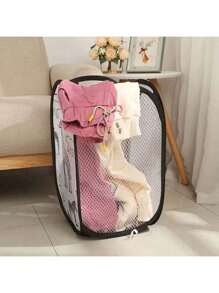 Sắp xếp quần áo trẻ em với giỏ đựng đồ giặt hoạt hình dễ thương này - Sức chứa lớn, có thể gấp lại và dễ vệ sinh! - LZ-Z01 - Xem 1