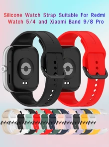 A Silicone Watch Strap Compatible With Redmi 5/4 Watche And Xiao Mi Band 9/8 Pro, With 12 Colors To Choose From, And Multiple Colors To Mix And Match Freely. The Silicone Material Is Smooth, Delicate, Lightweight, Washable, And Stylish.