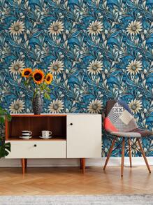 1 rolka grubej teksturowanej niebieskiej kwiatowej abstrakcyjnej tapety w stylu vintage, odpowiednia do wystroju domu, szafki, stołu i krzesła, tła pokoju, samodzielnego remontu domu, wodoodporna, odporna na zabrudzenia, łatwa do czyszczenia, samoprzylepna, zdejmowana naklejka na tapetę Wystrój pokoju Wystrój ściany Wystrój łazienki Wystrój sypialni Rzeczy do dekoracji pokoju Wystrój salonu Wystrój domu Wystrój domu Naklejki na ścianę do salonu Naklejki ścienne Naklejka ścienna - Wielokolorowe - Zobacz 4