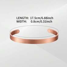 1pc Pure Copper Jewelry Set Adjustable Bracelet Hammered Finish Health Energy Arthritis