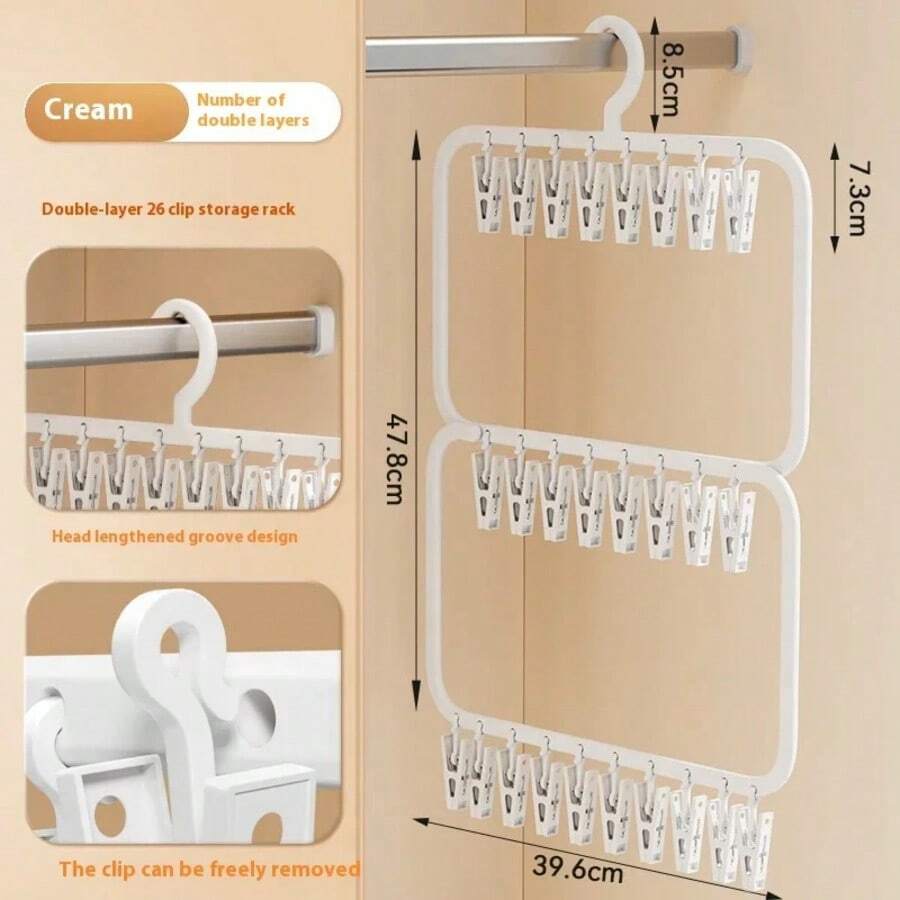 Drying Racks & Nets & Clothesline - Çift beyaz - Görünüm 1