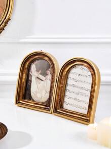 1 件复古金色花卉图案树脂相框，仿古风格金色桌面装饰相框，暖金色家居桌面装饰相框，适合照片展示和摄影装饰 - 彩色 - 查看 9