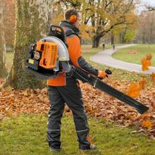 HYYKJ-US 63CC Petrol Backpack Leaf Blower Extremely Powerful 2 Stroke Lightweight - 1 - View 2