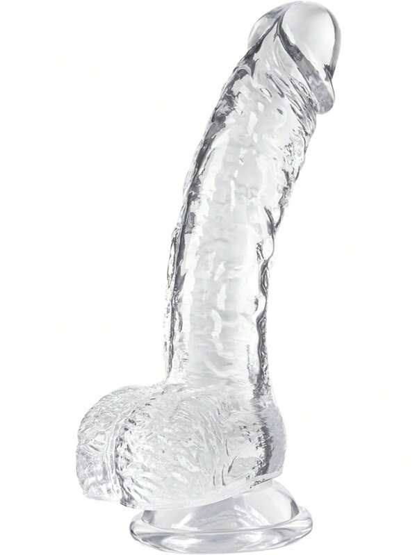 Clear Realistic Dildo, 7.5 Inch Feels Like Skin Body-Safe Material, With Strong Suction Cup For Hands-Free Play, Adult Sex Toys Suitable For Women Men Gay & Couple