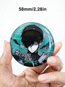 Blue Zone Football Anime Peripheral Badge, Blue Lock Awakening Double Flash Badge Series, Suitable For Gifts, Collection, Indoor Decoration, Backpack Decor
