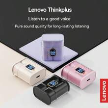 Thinkplus XT56 蓝牙耳机 无线降噪 高音质 半入耳式 - 黑色 - 查看 2