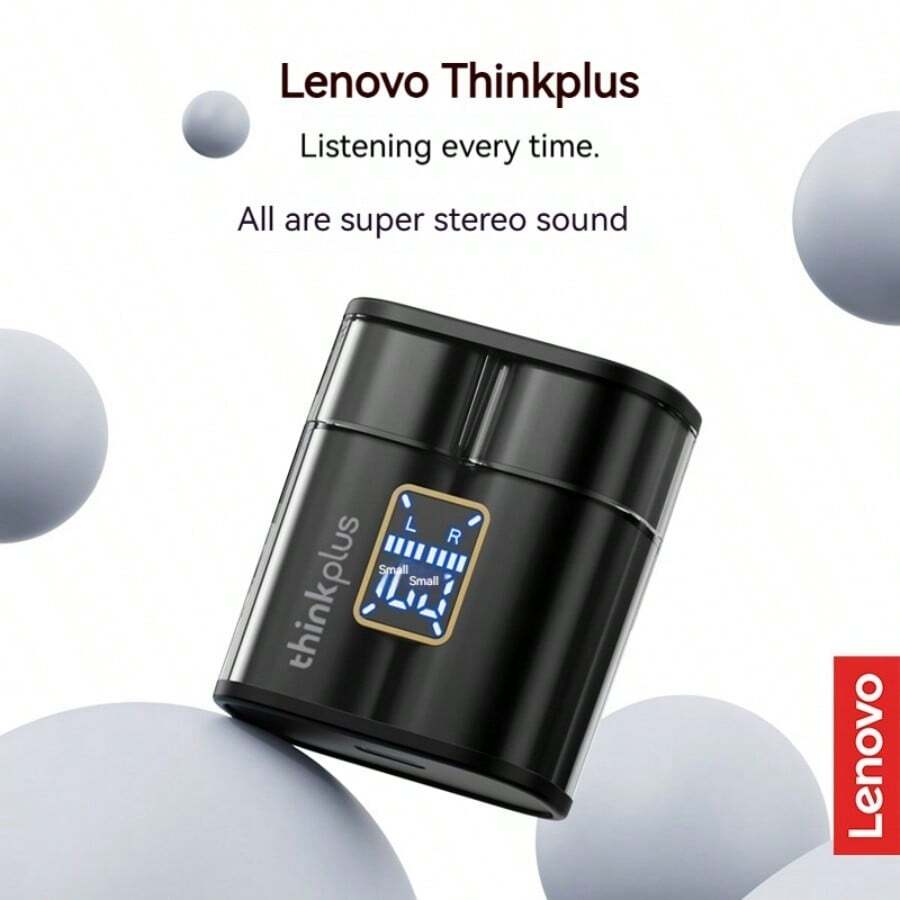 Thinkplus XT56 蓝牙耳机 无线降噪 高音质 半入耳式 - 黑色 - 查看 1