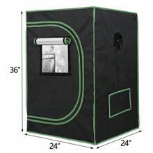 Carpa de cultivo hidropónico con ventana de observación y bandeja de piso para el cultivo de plantas - 1 - Ver 4