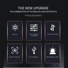 NetHong LED Strong Long Shot Headlight Super Bright Waterproof Head Lamp Flashlight - Army Green - View 6