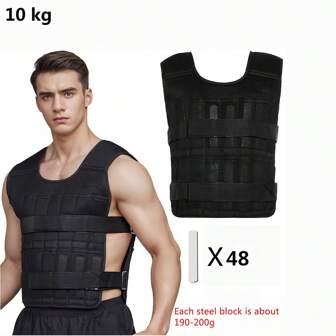 Peso ajustable 10/20 kg Chaleco con pesas Leggings Saco de arena Entrenamiento de fuerza Tobillo Entrenamiento con pesas Saco de arena Correr Gimnasio Chaleco de entrenamiento de fuerza con placa de acero ajustable