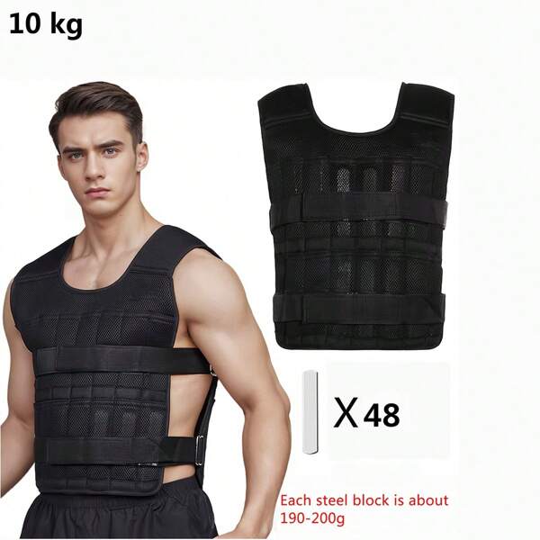 Peso ajustable 10/20 kg Chaleco con pesas Leggings Saco de arena Entrenamiento de fuerza Tobillo Entrenamiento con pesas Saco de arena Correr Gimnasio Chaleco de entrenamiento de fuerza con placa de acero ajustable