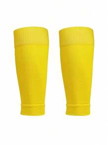 1 Pair Youth Sports Leg Sleeves, Children's Football Leg Warmers, Sports Knee Pads Anti-Friction Leg Warmers, Suitable For Children Aged 10-16 For Outdoor Activities - Multicolor - View 13