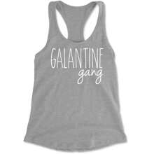 Galentine Gang Valentine's Shirt Racerback Tank Top For Women - 棉花糖 - 查看 2