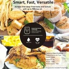 INTETEIN 4L Mechanical Air Fryer - User-Friendly Multi-Functional Kitchen Companion For Healthy, Easy Cooking & Diverse Cuisine With Air Fryer Paper Free Gift - Xem 6