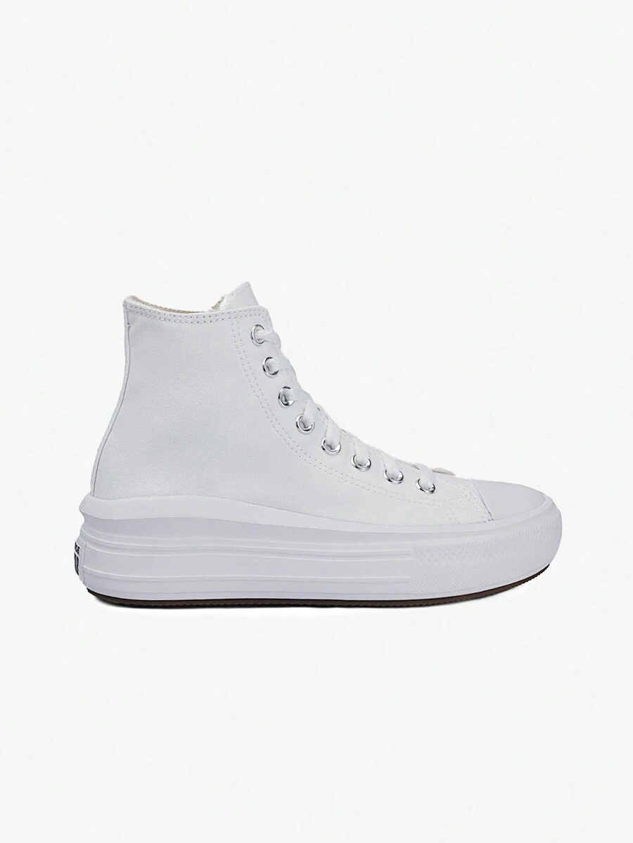 Converse CHUCK TAYLOR ALL STAR MOVE PLATFORM - White/Natural Ivory/Black - View 1