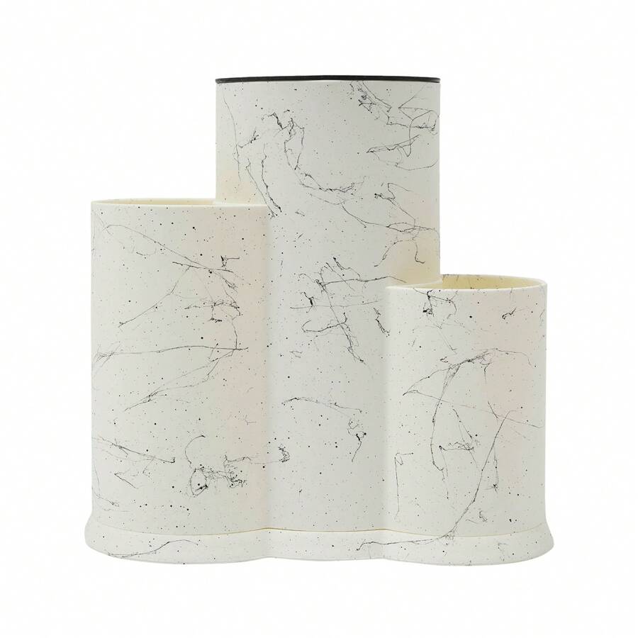 3-In-1 Knife Holder, Universal Knife Block, Knife Utensil Holder - 白色 - 查看 1