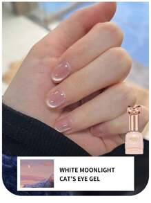 annies 10毫升/1支 秋冬红宝石猫眼指甲油凝胶，2025新款红宝石血红色新年红色玻璃仿珍珠固化凝胶，樱桃酒红色猫眼蝴蝶瓶美甲 - 彩色 - 查看 29