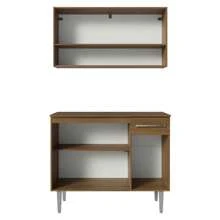 Cocina Integral Modular Madesa Emilly 105cm Color Marrón - Marrón - Ver 7