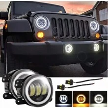 1 Par de 4 pulgadas de luz antiniebla soporte de montaje de luces de automóviles,2 Faros Antiniebla Led De 4 Pulgadas Para,Bombilla de faro. - Negro - Ver 9