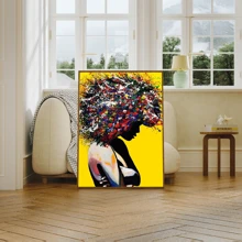 1pc Colorful Graffiti Canvas Wall Art Painting,Wallpaper Poster,Ideal Gift For Bedroom Living Room Corridor, Wall Art, Wall Decor, Room Decoration,Desktop Decoration,Water Proof Uitable For Bedroom, Living Room, Study Room, Hotel Bar, Corridor, Waterproof Mural