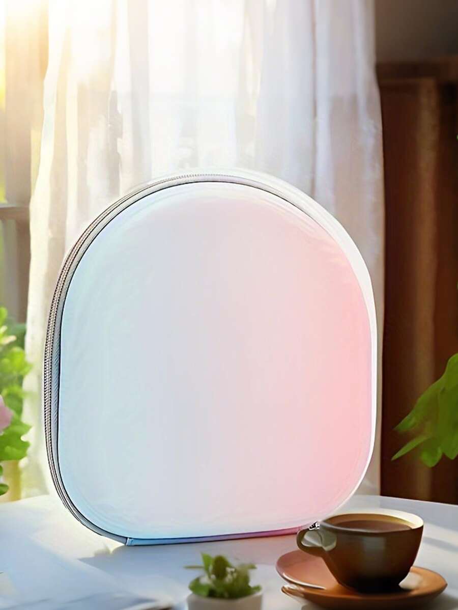 Large Portable Wireless Headphone Storage Box - Pressure Resistant Gradient Case With Headband For Outdoor Use(Gradient Color Random) Toiletry Bag Travel Wash Bag Toiletry Travel Bag Makeup Storage Beach Beach Bag Vacation Holiday Essentials School Supplies Travel Essentials Ladies For College Dorm Bathroom