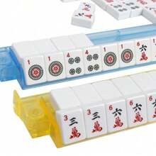 American Mahjong Set 166 Tiles 4 Colors Pushers/Racks Mah Jongg Set W/Soft Bag - 1 - Xem 10