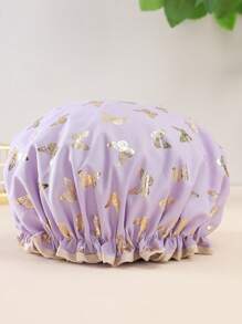 4 Pcs Shower Caps Hat For Women And Girl, Reusable Waterproof Bath Cap Double Waterproof Layers Butterfly - Multicolor - View 12
