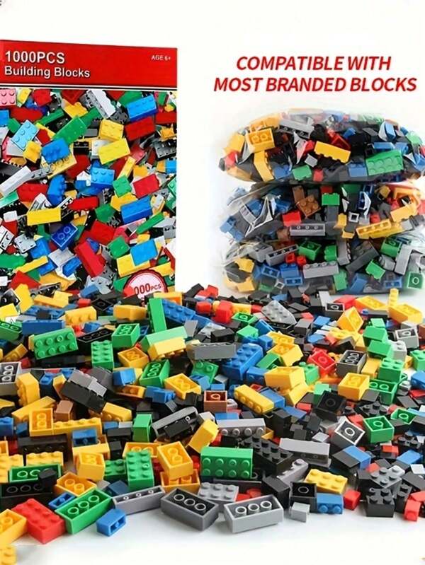 Children's Small Particle Assembly Building Blocks Toys, DIY Creativity & Imagination Training, Hands-On Ability Practice Toys Set (500pcs Is A Combination Of Two 250pcs Packs)