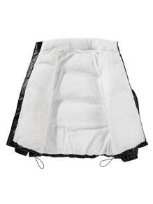 Men's Winter Warm Padded Jacket, Long Sleeve Standing Collar Windproof Padded Coat, Casual Thick Warm Zipper Velvet Jacket, Suitable For Outdoor Leisure