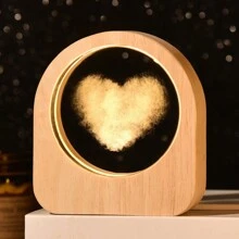 3D Engraved Crystal Ball Lamp, Starry Sky & Solar System Desk Display, Personalized Gift For Friends And Family Back To School - Brown - View 19