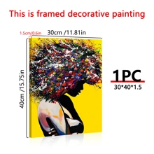 1pc Colorful Graffiti Canvas Wall Art Painting,Wallpaper Poster,Ideal Gift For Bedroom Living Room Corridor, Wall Art, Wall Decor, Room Decoration,Desktop Decoration,Water Proof Uitable For Bedroom, Living Room, Study Room, Hotel Bar, Corridor, Waterproof Mural