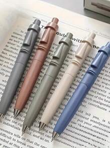 1pc Retro Sculpture Ballpoint Pen, Creative Personalized Compact Pen For Students And Office Use