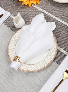 6/10/12/24/50pcs White Cloth Napkins, Size 14*14/17*17/20*20 Inches, Washable, 100% Polyester Fabric, Hemmed, Suitable For Hotels, Restaurants, Parties, Weddings And More Occasions.