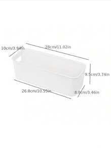 1 szt. Mleczny biały organizer biurkowy z przegródkami, tacka do przechowywania bielizny, skarpetek, małych przedmiotów