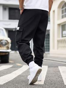 1 件装 男士户外休闲抽绳腰部多口袋工装裤