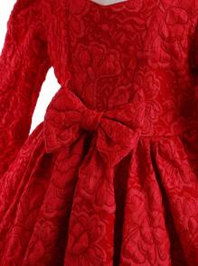 Cute Newborn Baby Girl High-End Adorable Dresses, Toddlers Girls' Birthday Party Puff Princess Floral Printed Dress