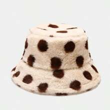 A Casual And Cute Knitted Hat, A Women's Outing, Shopping, Street Fashion, Simple And Versatile Bucket Hat, Highly Attractive, Small Fluffy Face, Warm And Thickened Basin Hat - A - View 16