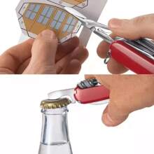 Navajas Multiherramienta Acero Inoxidable Para Camping  17 EN 1 - Rojo - Ver 4