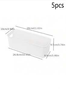 1 szt. Mleczny biały organizer biurkowy z przegródkami, tacka do przechowywania bielizny, skarpetek, małych przedmiotów