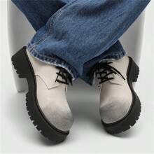 Men's Thick Sole Elevated Sneakers, Casual Work Wear Shoes, Versatile Commuting Shoes, Outdoor Hiking Boots, Chunky Shoes