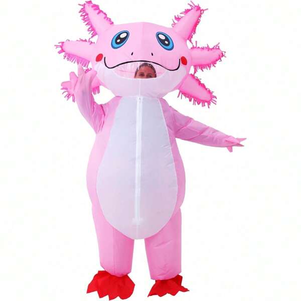 Inflatable Costume Adult, Axolotl Costume, Inflatable Costumes Women Men, Ride On Axolotl Costume, Fancy Funny Axolotl Costumes Blow Up Costumes