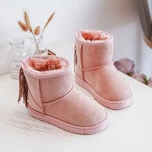 Botas con flecos informales para niños