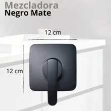 Monomando Para Regadera En Negro Mate, Llave De Regadera, Mezcladora Negro Mate - Negro - Ver 7